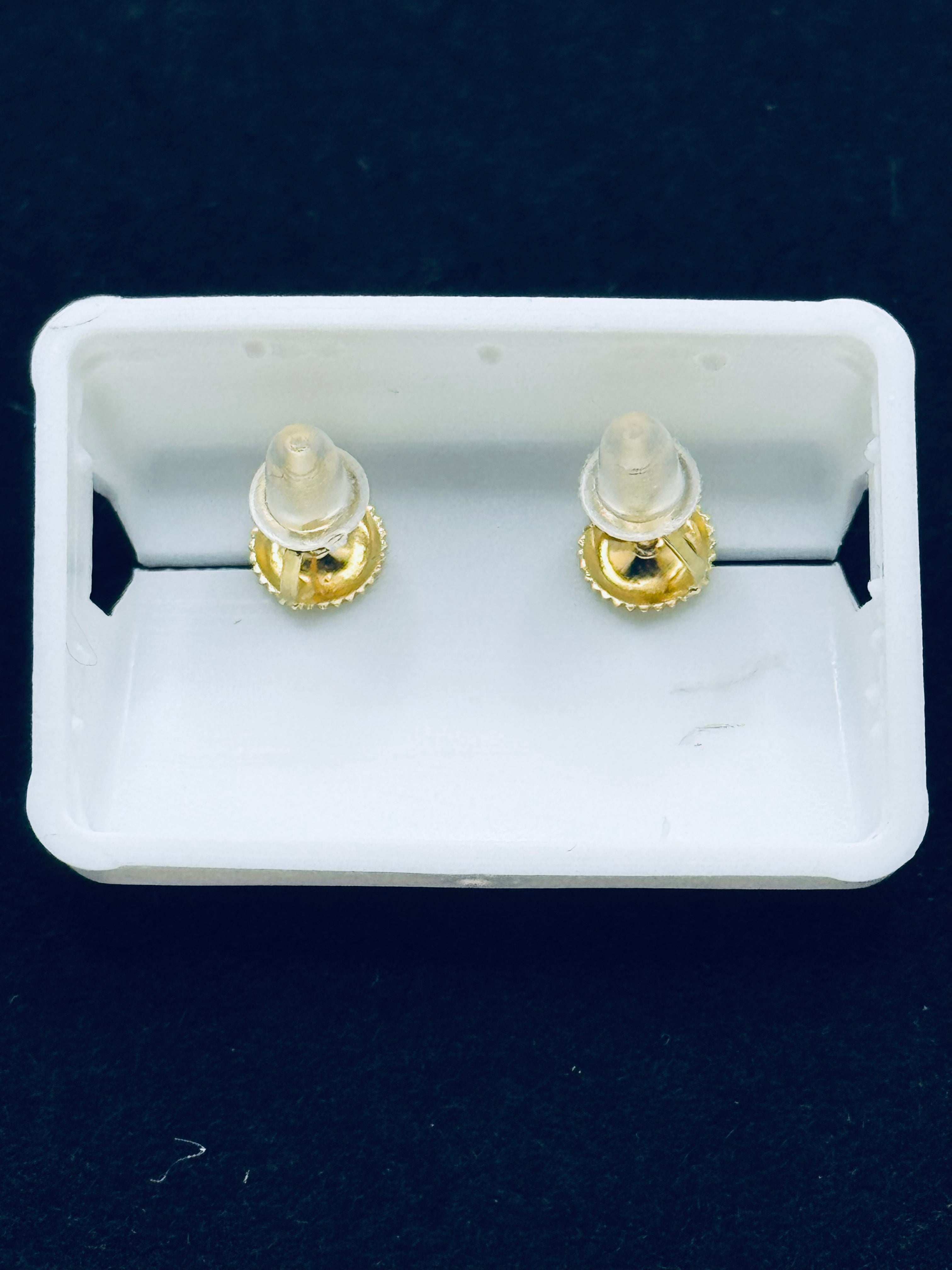 Gold Moissanite Stud Earrings