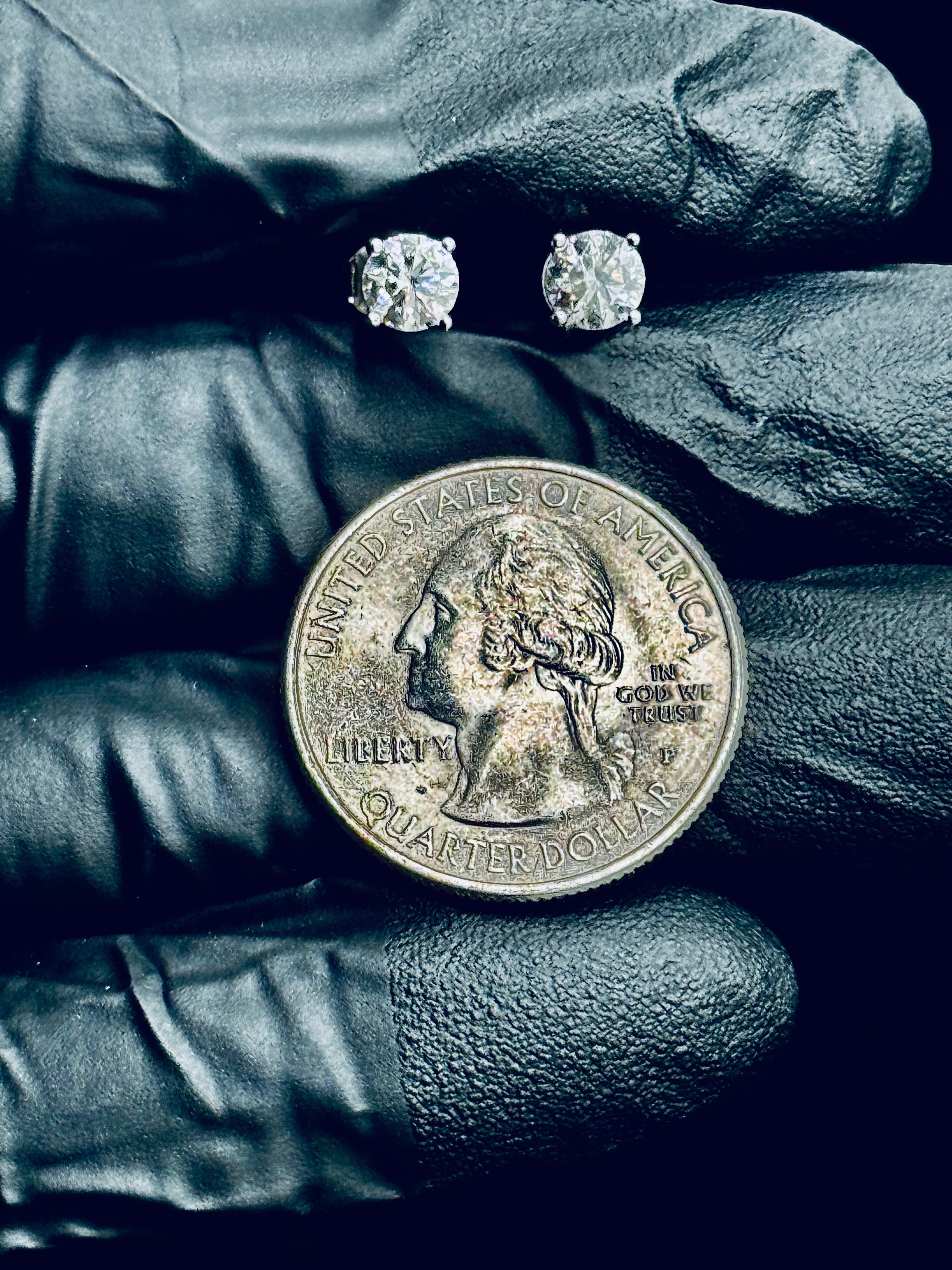 Solitaire Moissanite Earrings