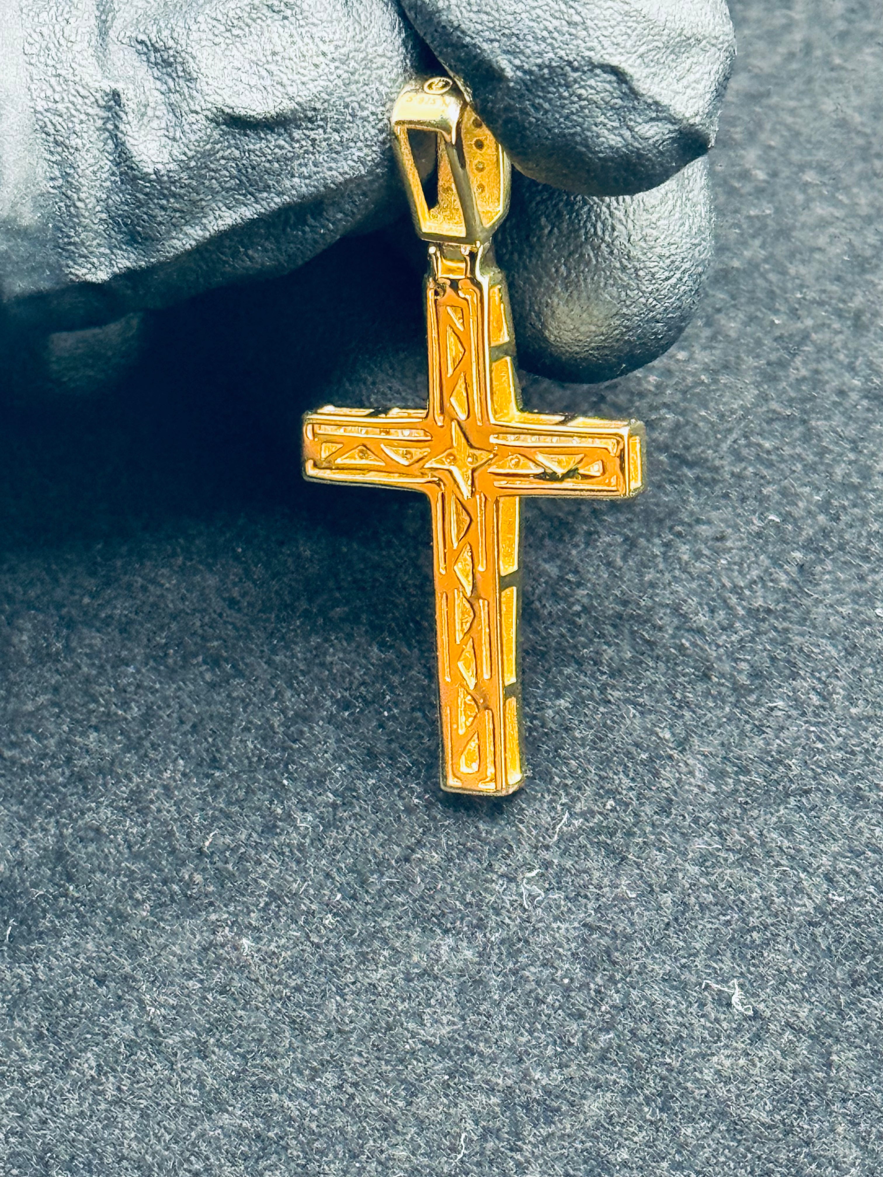 Moissanite Cross Pendant