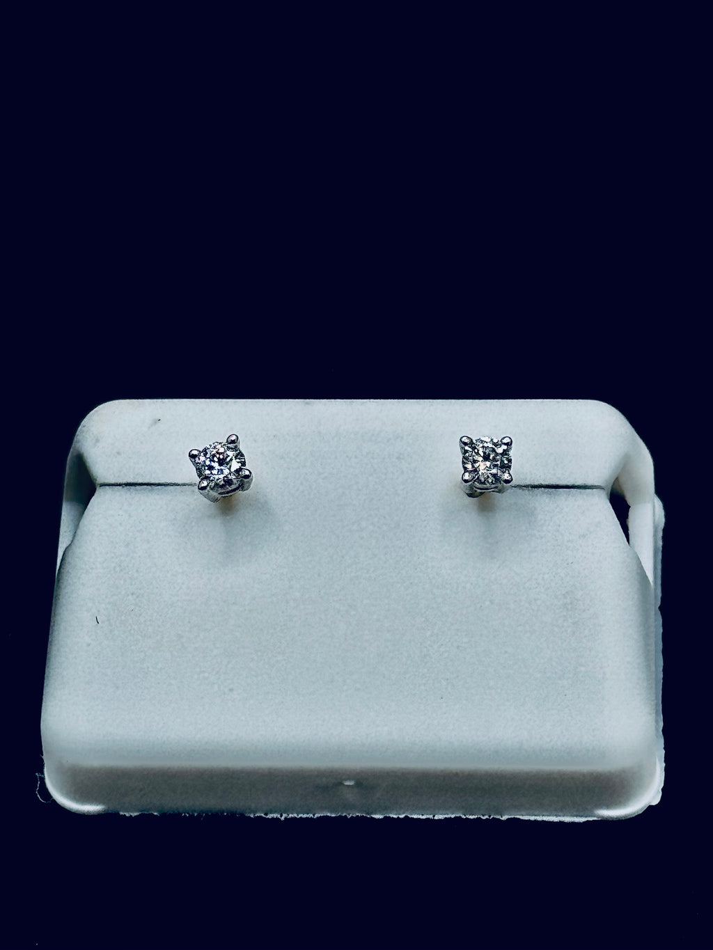 Silver Moissanite Stud Earrings