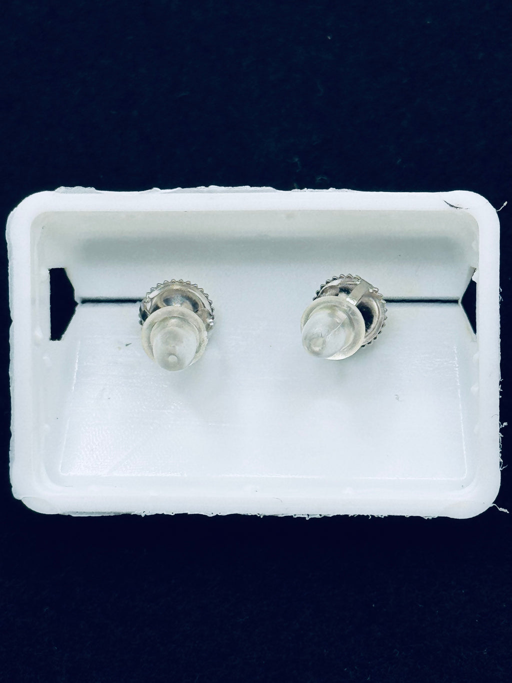 Silver Moissanite Stud Earrings
