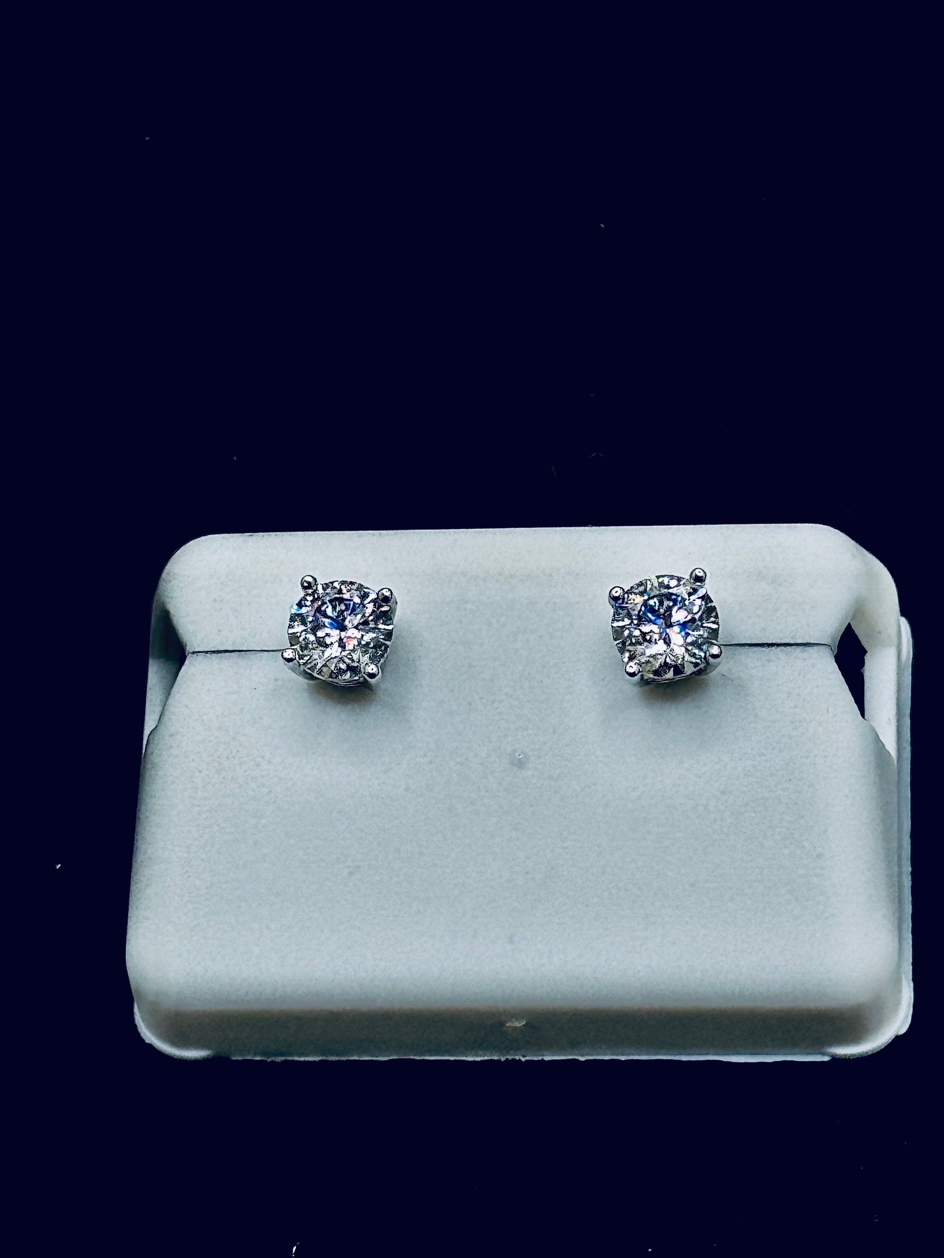 Solitaire Moissanite Earrings