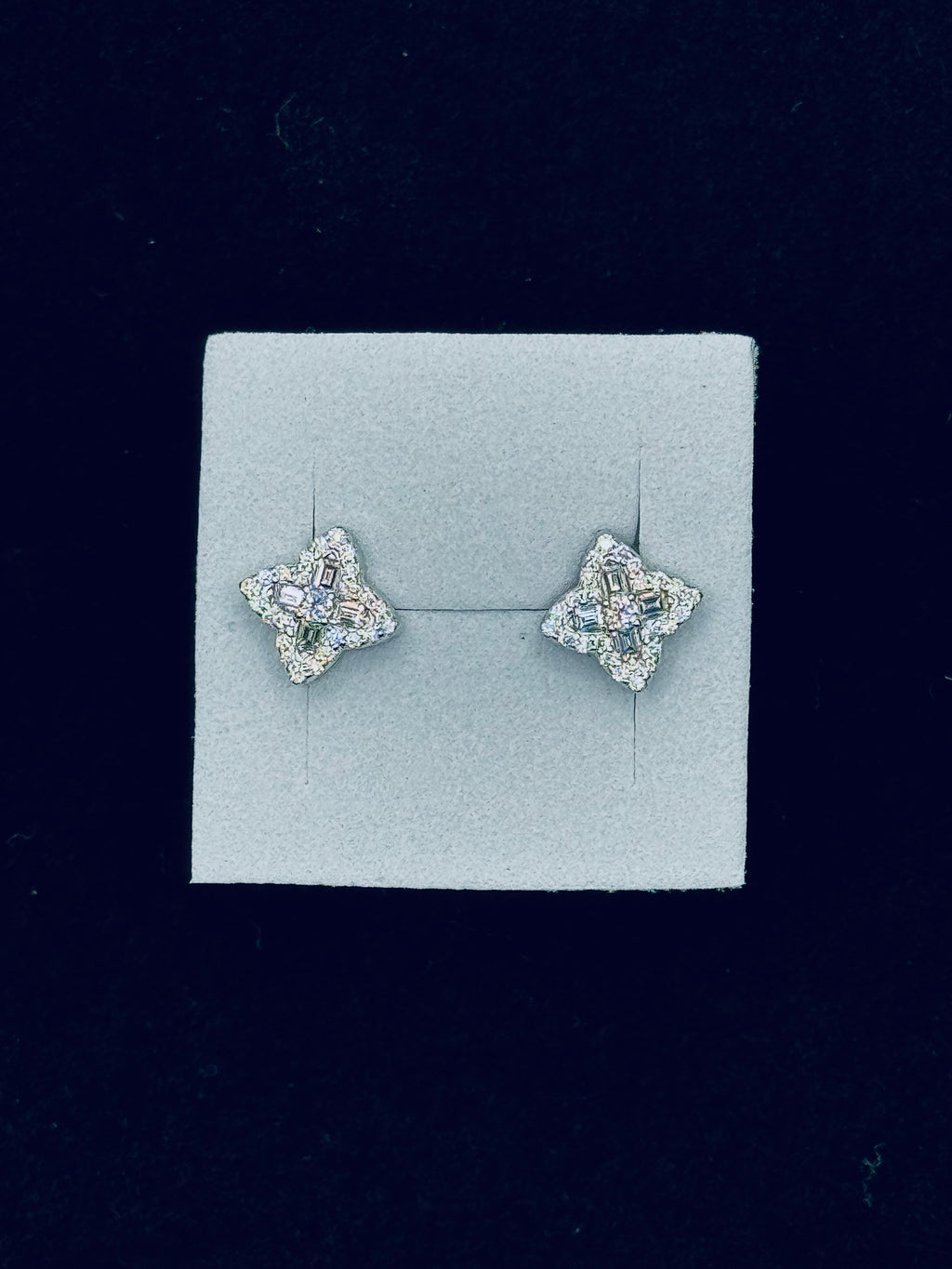 Moissanite Louis Vuitton Style Earrings