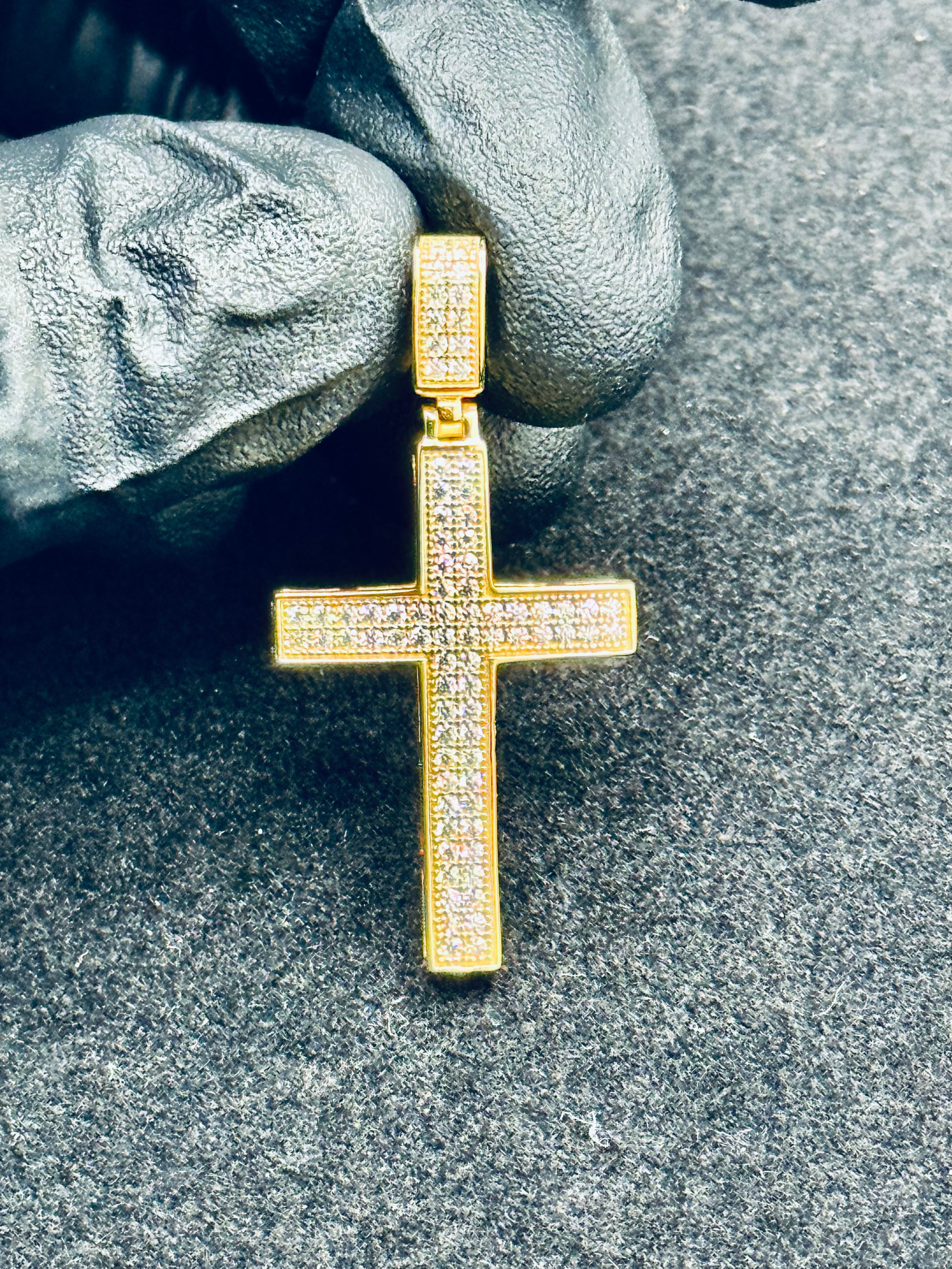 Moissanite Cross Pendant