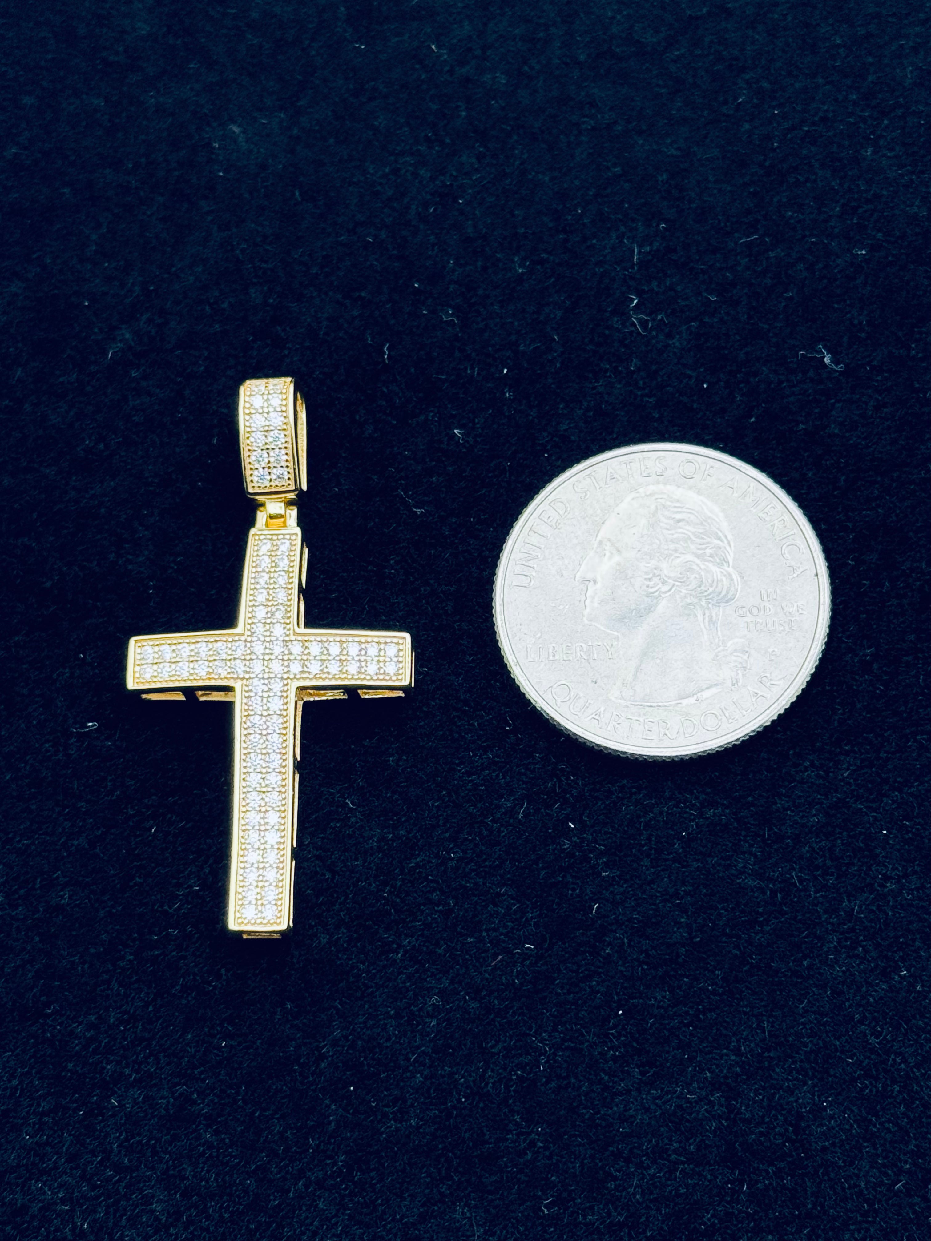 Moissanite Cross Pendant