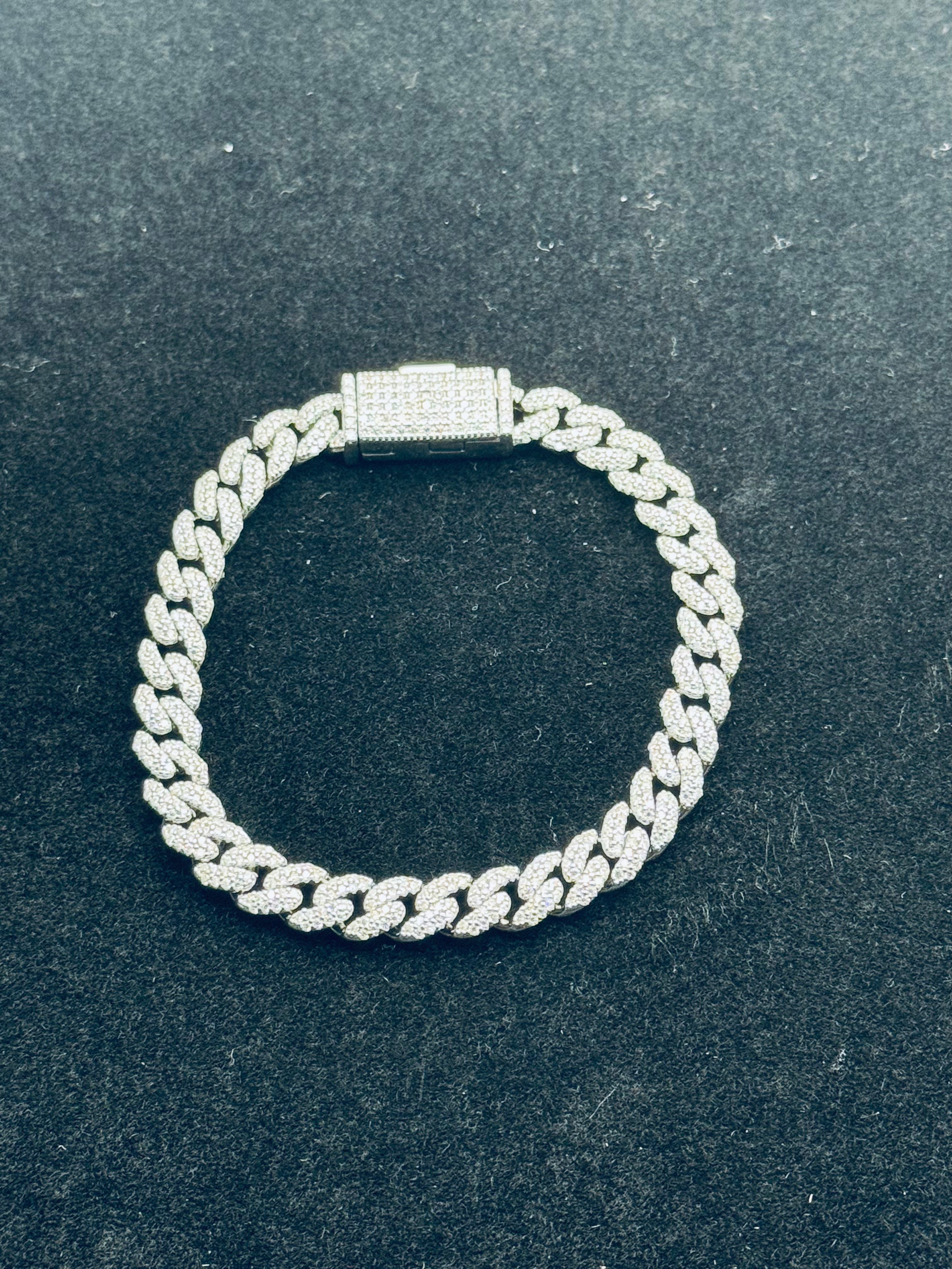 Moissanite Miami Cuban Link Bracelet